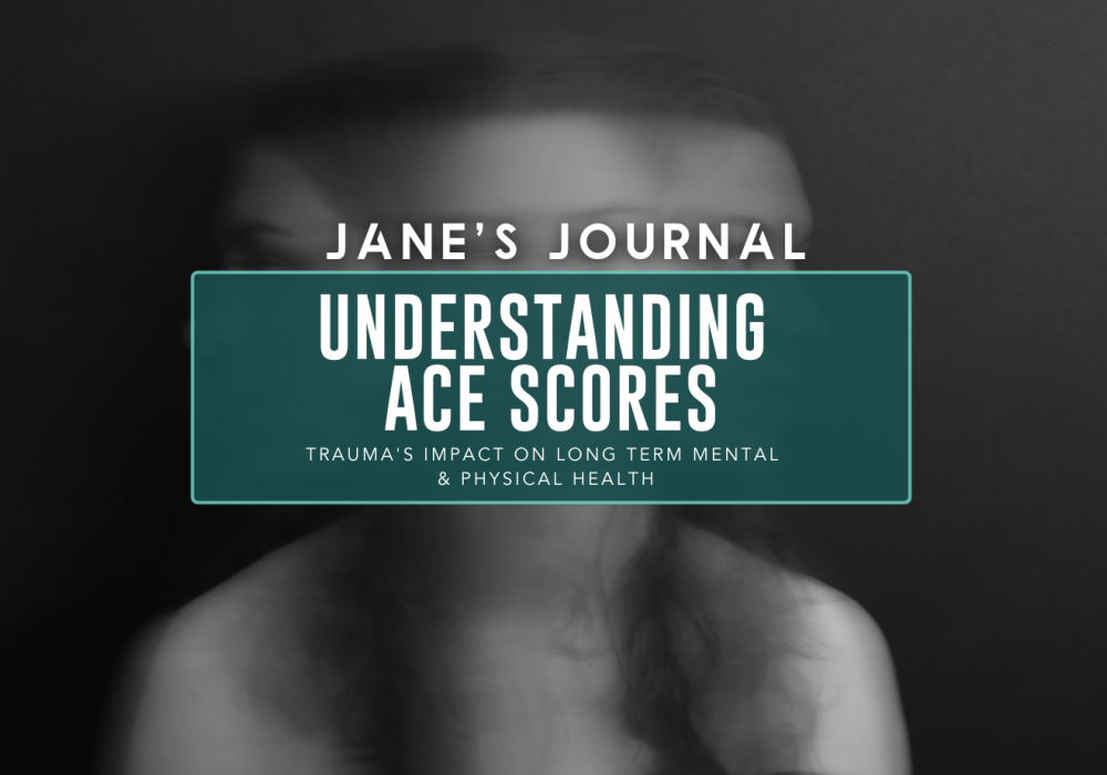 A black and white image of a white woman with blurred movement of her looking in multiple directions forward, left and right.