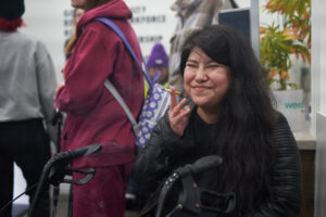 showcasing differently abled Jane consuming cannabis